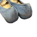Salvatore Ferragamo Blue Suede Loafers Quiet Luxury Minimal Chic Slip-On Comfort Old Money Luxe 7.5 Photo 4