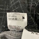 Akris Punto  Mara Black Silver Check Jersey Full Length Pant Photo 11