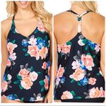 Island Escape RacerBack Underwire Tankini Swim Top Size 6 Photo 1