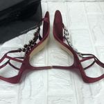 Valerie Stevens New  DECO fancy berry heels with rhinestones size‎ 8 Photo 4