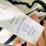 Nautica Womens Striped Hoodie Sleep Shirt Nightgown Navy White Anchor Small Photo 6