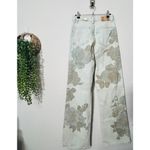 Free People NEW Tinsley Baggy Floral Printed Utility Jeans Daylight Combo Sz 25 Photo 5