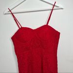Bardot Pierre Red Lace Dress Size 6 Photo 5