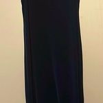 Joie - Jersey Knit Square High Neckline Navy Blue Side Slit Maxi Dress- Size S Photo 0