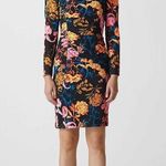 Whistles Digital Bloom Silk Bodycon Dress size 4 Photo 0