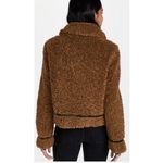 Stand Studio Audrey Brown Shearling Jacket with Black Accents Photo 13