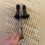 Kate Spade  New York Solaina Slide Black Canvas Raffia Fringe Beaded Sandal Sz 9 Photo 8