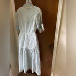 50s Bridgerton blue midi dress Size M Photo 5