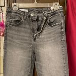 ZARA Women's Distressed Gray Straight Leg Jeans NWOT Photo 4