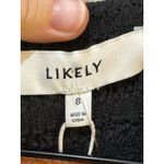 Likely  Eila Cutout Waist‎ Long Sleeve Dress in Black Textured Size 8 Photo 7