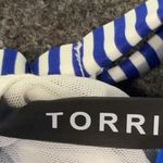 Torrid Blue White Retro Stripe Ruched Pinup Girl One Piece Swimsuit Plus Size 2X Photo 6