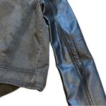 American Eagle Cropped bomber jacket with faux leather sleeves, size XS Photo 3