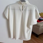 Bedford Fair Lifestyle White Keyhole-Back Top  Photo 2