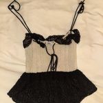 ZARA  Crop Top White Black Tank Photo 0