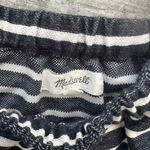 Madewell Women’s Medium , Dark Gray, And White Striped Mid Length Dress Photo 3