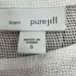 Pure Jill Linen Top Ombre Striped Kimono Oversized size Small white and blue Photo 9