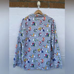 Nick & Nora Pajama PJ Set Polar Bears Fleece Button Front Long Sleeve large Photo 11