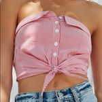 Urban Outfitters Strapless Linen Crop Top Photo 1