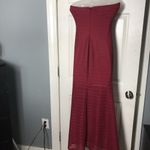 jump apparel long Maxi strapless dress Red Sexy Party Special Occasion Size 9 10 Photo 4