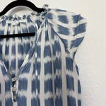 Veronica Beard  Zee Ikat Tiered Dress in Blue White 0 Photo 4
