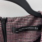 ZARA Plaid Burgundy Shirt Photo 2