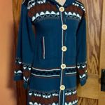 Vintage 70s OOAK. Bell sleeve Shacket Blue Photo 3