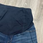 Isabel Maternity Crossover Panel Bermuda Jean Shorts Photo 6