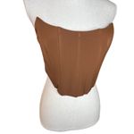 White Fox Boutique White fox brown corset top strapless Fairycore festival whimsigoth steampunk Photo 3