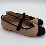 Vivaia Margot Mary Jane Comfort Old Money Arch Support Flats Nude Black 9 Photo 1