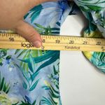 Tommy Bahama  Top XXS Blue‎ Floral Silk Cotton Boho Resort Peasant Beach Costal Photo 4