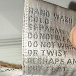 Vintage Claudia G Crochet Knit Button Down Cardigan Top Green Ramie Cotton Large Photo 3