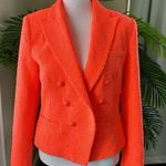 L'Agence  Brooke Double-Breasted Cropped Blazer, Orange, SZ 2, $650 Photo 8