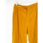 STAUD  Tosca Pants in Ocher Yellow Marigold Velvet Trousers 6 NWT Photo 4