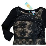 Anthropologie $248 NWT Plenty By Tracy Reese P 0 2 Patchwork Mini Dress Black Photo 4