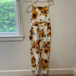 Floral Jumpsuit Yellow Size M Photo 3