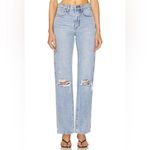 GRLFRND Sara Super High Rise Slim Straight Jeans in Red Rock Photo 1