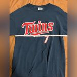 MN TWINS MLB Baseball Mauer #7 Vintage Tee Unisex Adult Sz L EUC Red Size L Photo 4