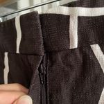 ESCADA Mocca Brown & White Woven Giraffe Photo 1