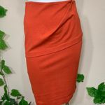 CAbi #3099 Orange Turmeric Sweater Pencil Skirt Photo 3