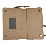 Madewell  Twin Pouch Brown 100% Leather Adjustable Strap Crossbody Bag B8359 Photo 6