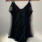 Victoria's Secret S Black Lace Sequin Teddy Bodysuit Photo 0
