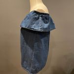 R1893 Denim off/on shoulder short Photo 4