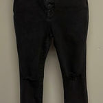 Madewell Black 10” High-Rise Distressed Jeggings- 26 Petite Photo 0