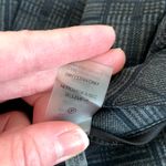 Ivanka Trump  Slim Ankle Pant Dark Gray Black Navy Plaid Ponte Pull On Crop Work Photo 8