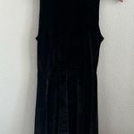 Vans  Black High Neck Exposed Zipper Skater Girl Velour Dress Medium Photo 0