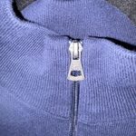 Weatherproof Vintage Navy and White Striped 1/4 Zip 100% Cotton Sweater L Photo 7