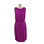Kate Spade  Katia Crepe Dress Sleeveless Neon Bow Tie Magenta‎ Purple Size Small Photo 2