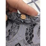 Free People  Women's Dress Adella Slip Mini Charcoal Gray Lace Feminine Size XS Photo 8