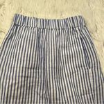 J.Crew  Pull on Skirt in Striped Beauchamps Linen Blue White Photo 3