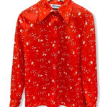 Vintage Devon Polyester‎ Blouse Red Photo 0